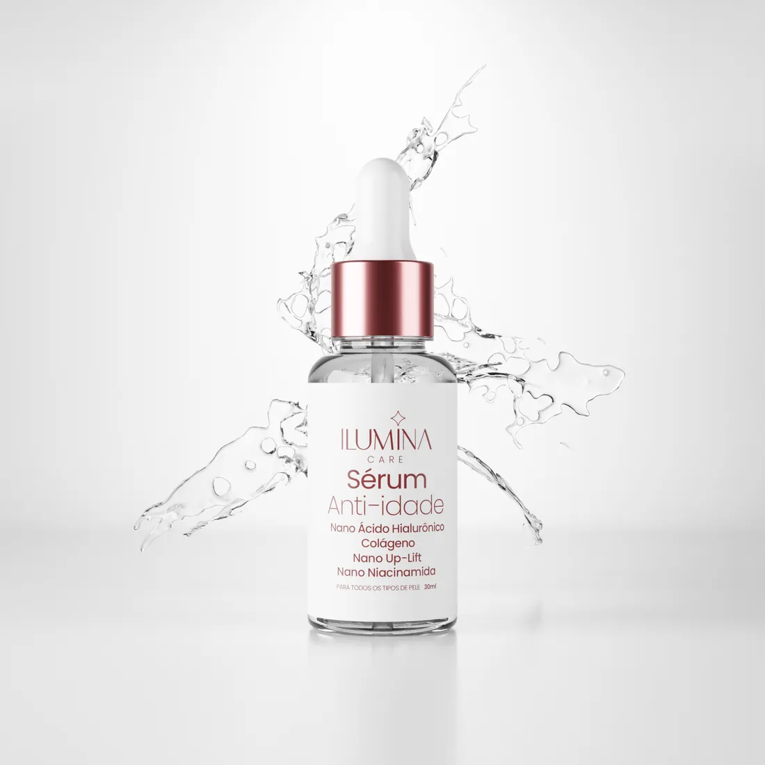Sérum Anti-Idade com respingo de água
