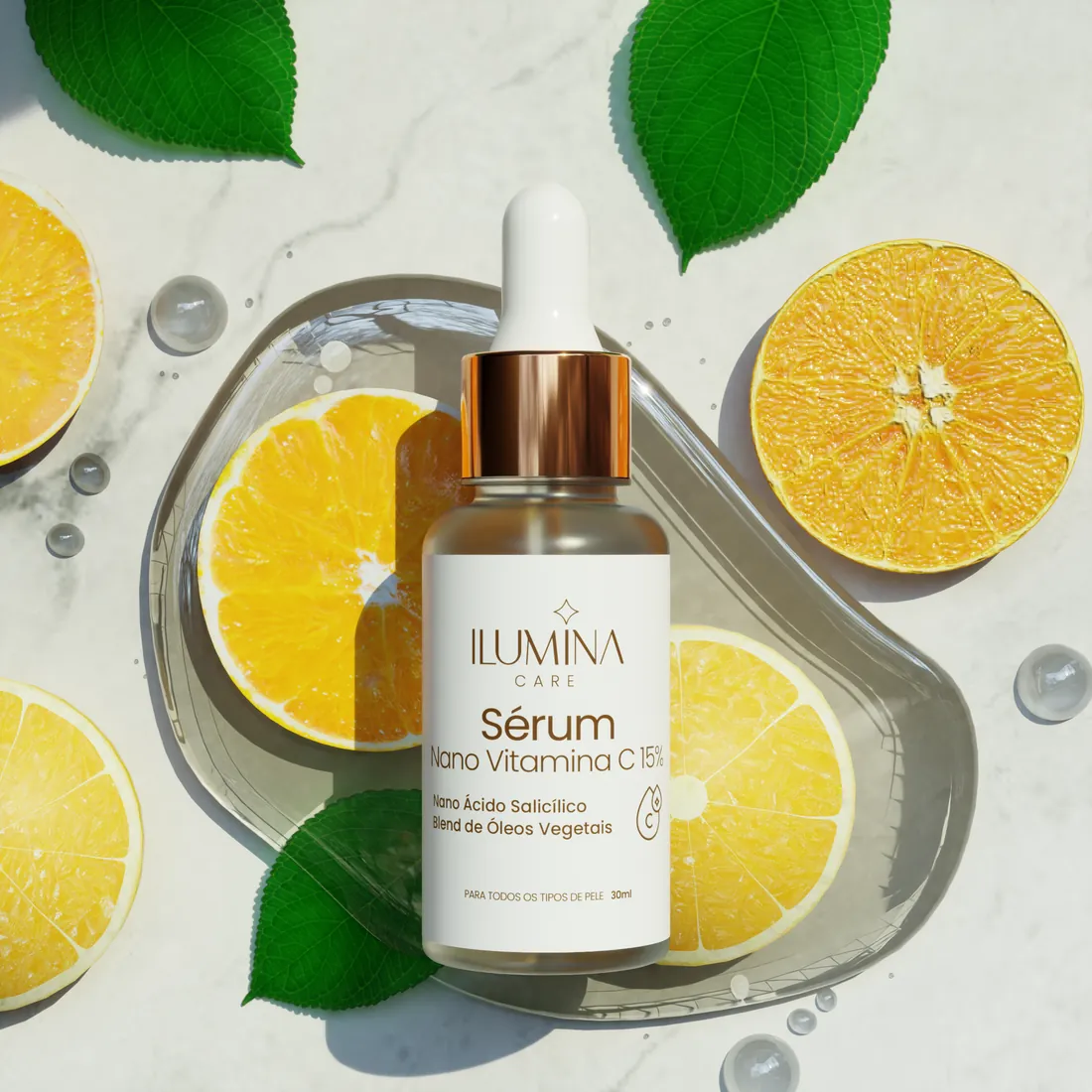 Sérum Nano Vitamina C 15% visto de cima